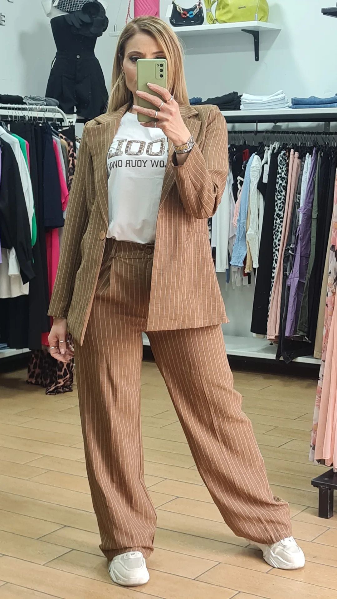 TAILLEUR - GESSATO - MIX LINO - TABACCO