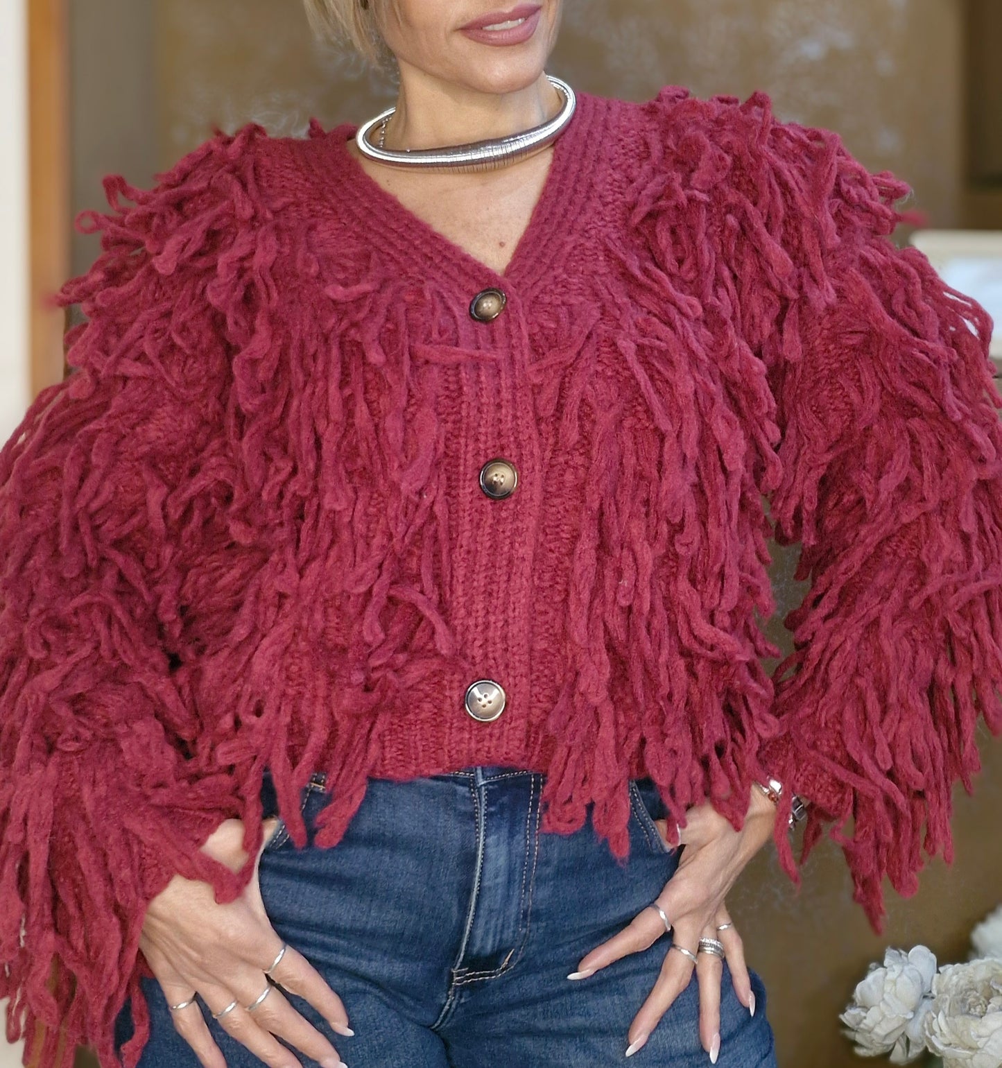 Cardigan mille nodi